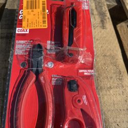 Milwaukee Coax Cable Installation Tool Set with Zipper Pouch New $50