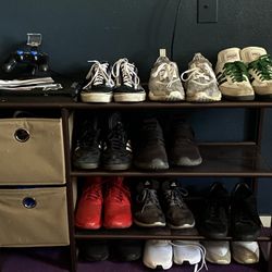 12 Shoe Shoe Rack W/2 Drawers 
