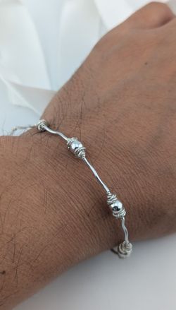 VINTAGE FINE SILVER BRACELET Marked 950 ✨