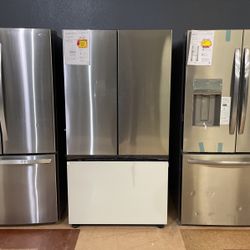 30 Cubic Ft. Samsung Bespoke Bottom Freezer Refrigerator‼️‼️