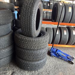 Lt265)70)18 four tires used in good condition good year