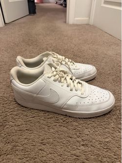White Nike Air Force 1’s  size 14
