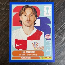 2026 Panini World Cup Sticker LUKA MODRIĆ Blue Parallel Croatia!! #09