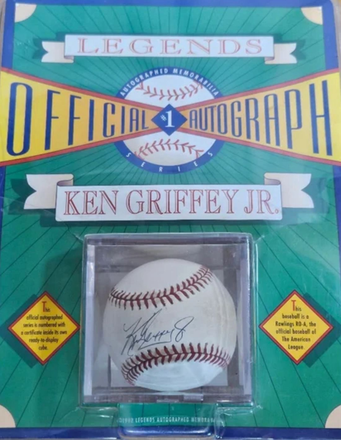 Ken Griffey Jr Autographed Ball With COA