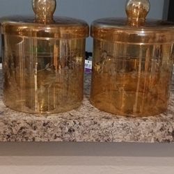 Beautiful Portugal Thin Glass Canister 