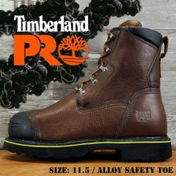 New TIMBERLAND PRO Bannack 9 Inch Alloy Safety Toe Internal Met Guard Work Boots Botas Size: 11.5