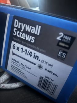 Grip-Rite #6 x 1-1/4 in. Zinc-Plated Self-Drilling Drywall Screws