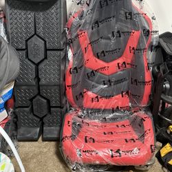 Universal Modify Street Race Seats Brand New/ Black Race Ramps
