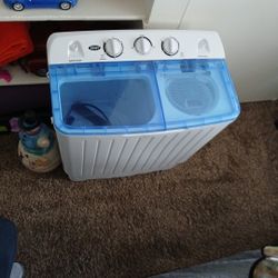 2 IN ONE MINI COMPACT TWIN TUB WASHING MACHINE