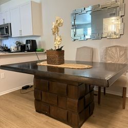 Dark Brown Dining Table 
