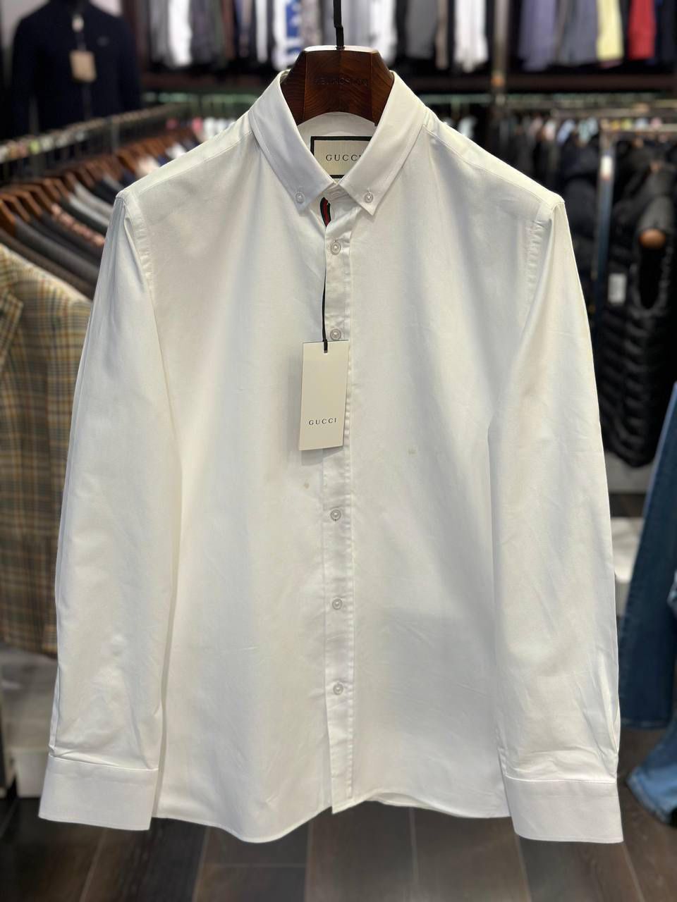 Gucci Men's Shirt 100%Cotton Made In Italy Original