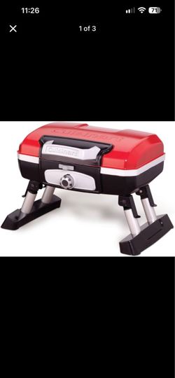 Cuisinart Petite Gourmet Portable Gas Grill, Compact Portable Grill Propane (Brand new)