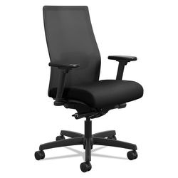 HON Ignition 2.0 4-Way Stretch Mid-Back Mesh Task Chair, Adjustable Lumbar Support