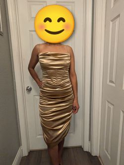 Vestido dorado talla Xs