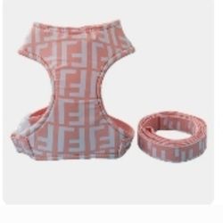 Fendi Dog Harness And Leash Sets 