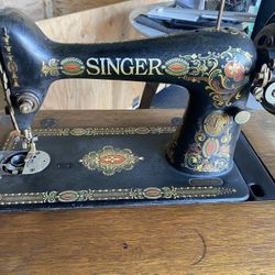 Vintage Singer 99K Treadle Sewing Machine - "S" Iron Base - Needs Belt 