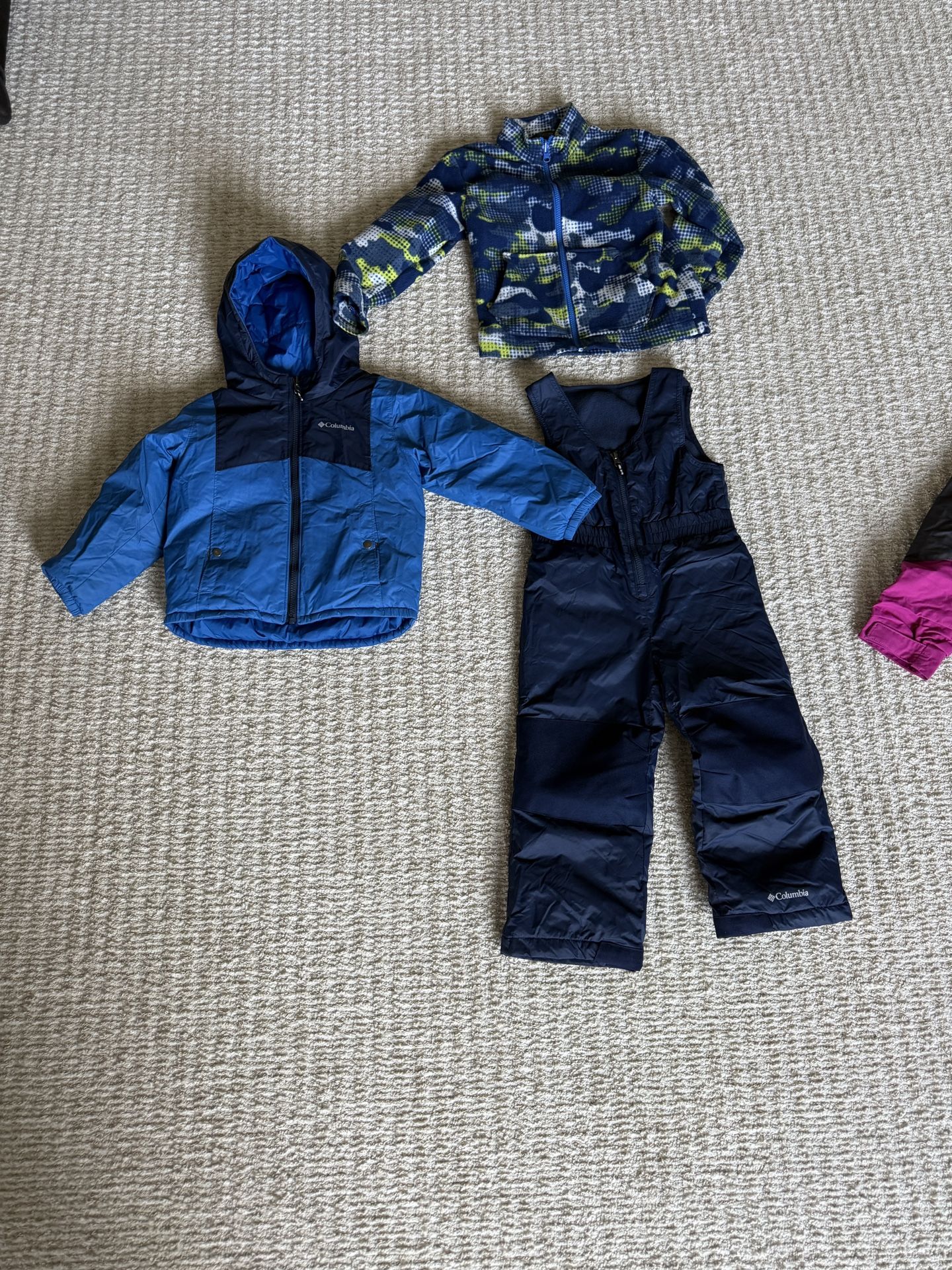 Boys Columbia Ski Bob And Jacket Set 4T