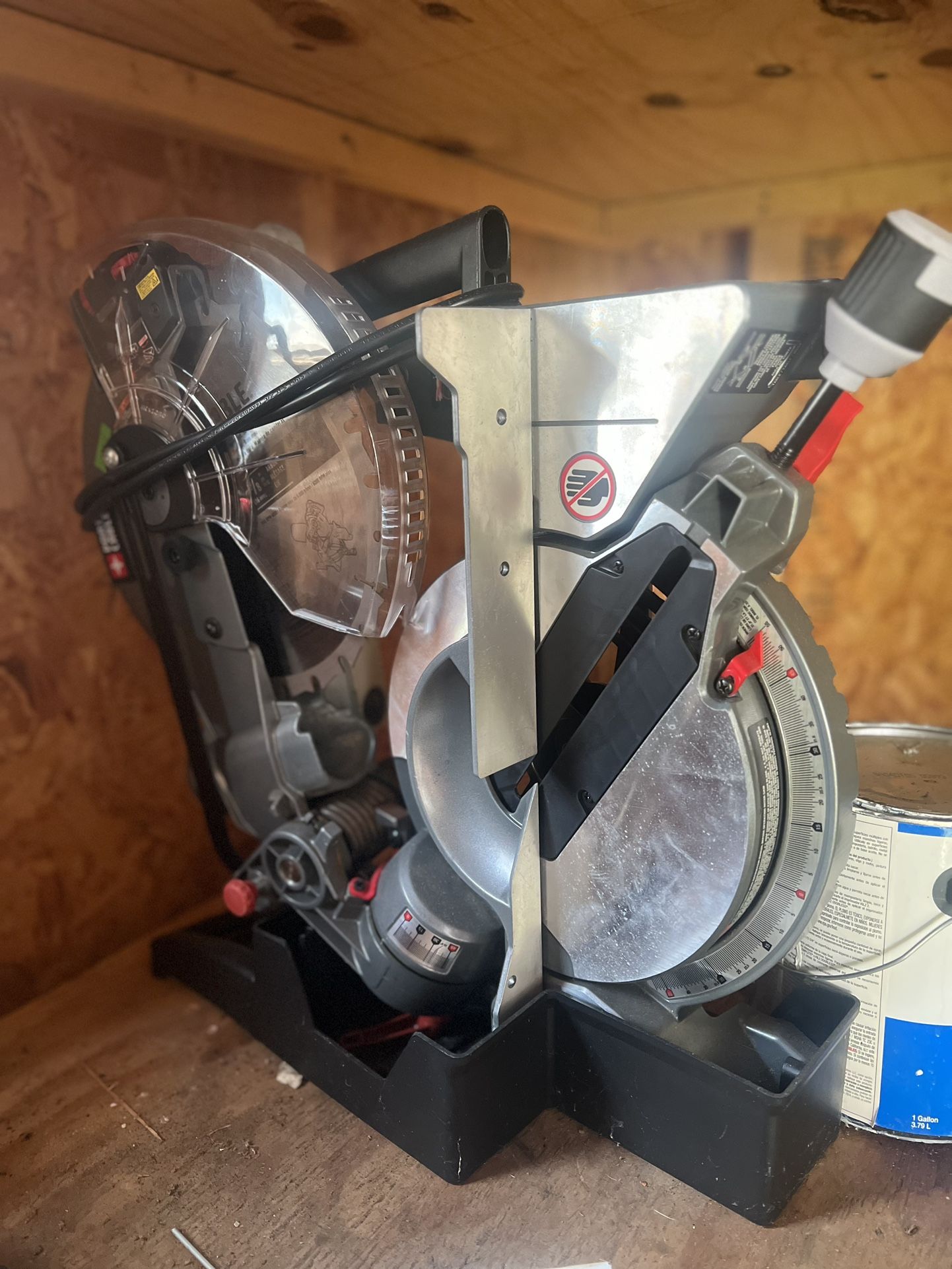 Porter Cable folding mitre saw.