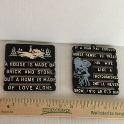 VINTAGE METAL TRIVETS