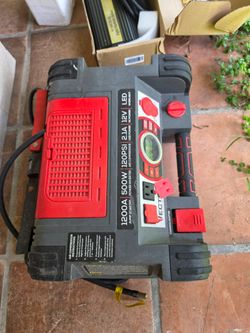 VECTOR 1200A Jump Starter / 500W Power Inverter / Air Compressor – 6-in-1 Power Station – $65