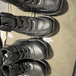 Black Air Nike’s Boots New!! Little Kids! Size 8 $55..& Little Kids Size 10.5 $65.. Both Pairs $110.00 This Week!! 