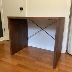 CB2 wood “console” table 