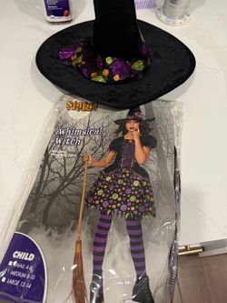 Girls Witch Costume Youth M 8-10