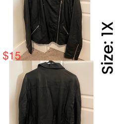 Faux Leather Jacket