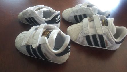 Adidas Superstar Babies shoes size 1 and 2