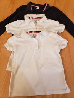 School uniforms (size 7/8 - white & size 10 - blue)