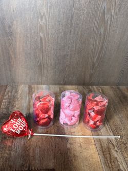 Glitter Heart Ornament Set