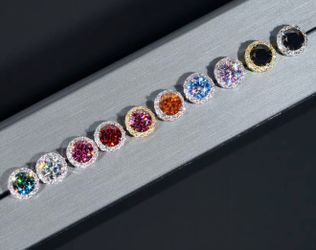 Pass Diamond Tester Hiphop Jewelry GRA Certificate 925 Silver Colored VVS Moissanite Fine Jewel Halo Diamond Stud Earring