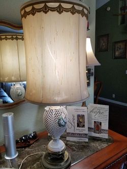Vintage porcelain lamp
