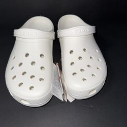 Crocs Classic Clog Mens Size 13 White Beach Walking Outdoor Slip On Sandals New