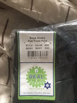 New navy boys 20 husky pants