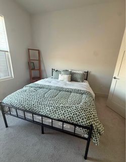 bed frame and mattress