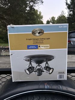 Hampton Bay 3 Halogen Ceiling Light