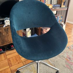 Velvet Accent Desk Chair