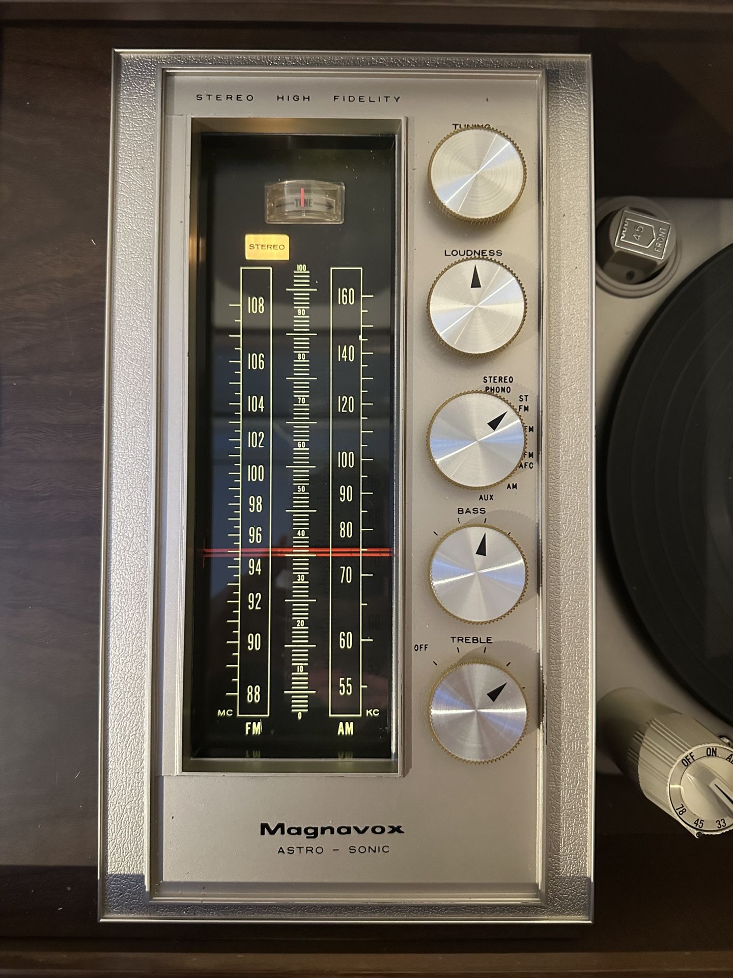 1960's Magnavox Astrosonic Record Console