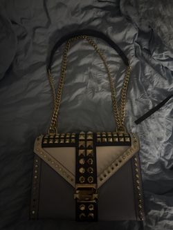 Michael Kors Blue Studded Bag