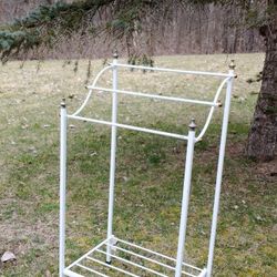 Vintage Towel Blanket Rack