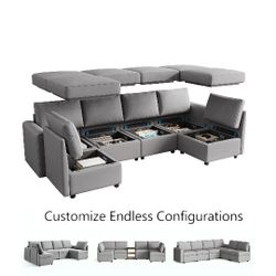 Modular Sofa- Light Gray