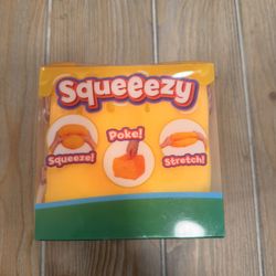 Sunny Days Jumbo Squeezy Cheese Yellow Squishy Toy Stress Relief Sensory Fun