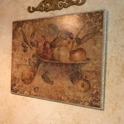 REDECORATING SALE - HOME DECOR 16”x20” Fruit Theme Wall Art