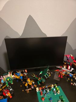 Flat Screen Monitor with sky tech gaming tower