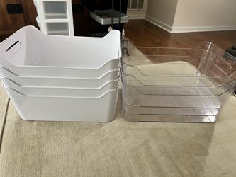 Plastic Organizational Bins (7)