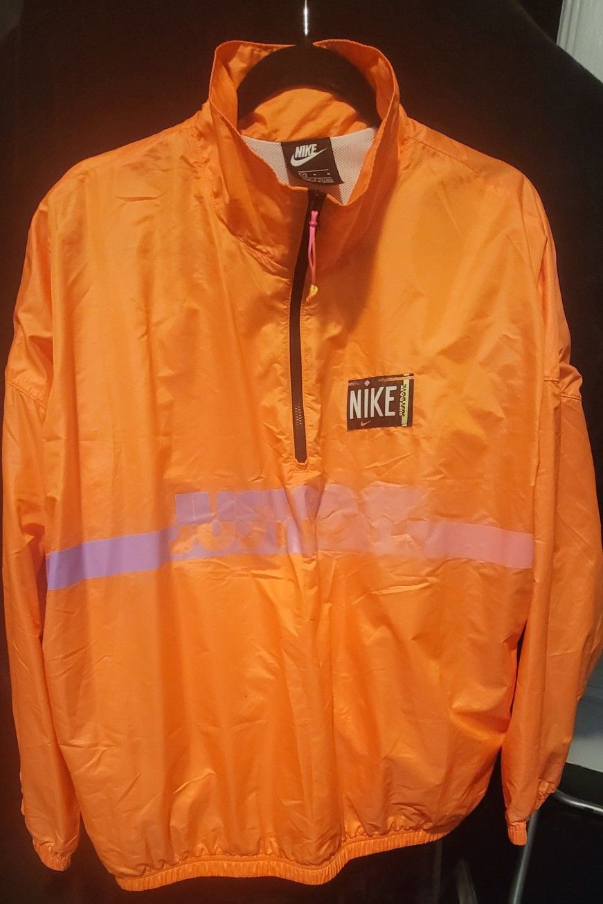 Nike Orange Windbreaker Jacket