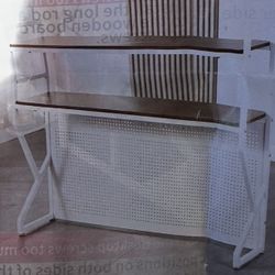 Storage Rack w/ Pegboard Black - NEW