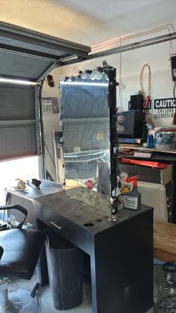 Double Side Barber Vanity 