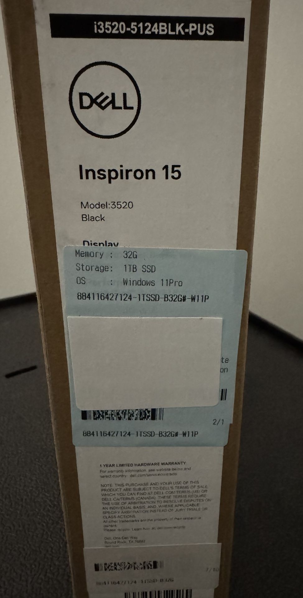 Dell Inspiron 15 Laptop, 15.6" FHD LED Touchscreen.  Brand New 